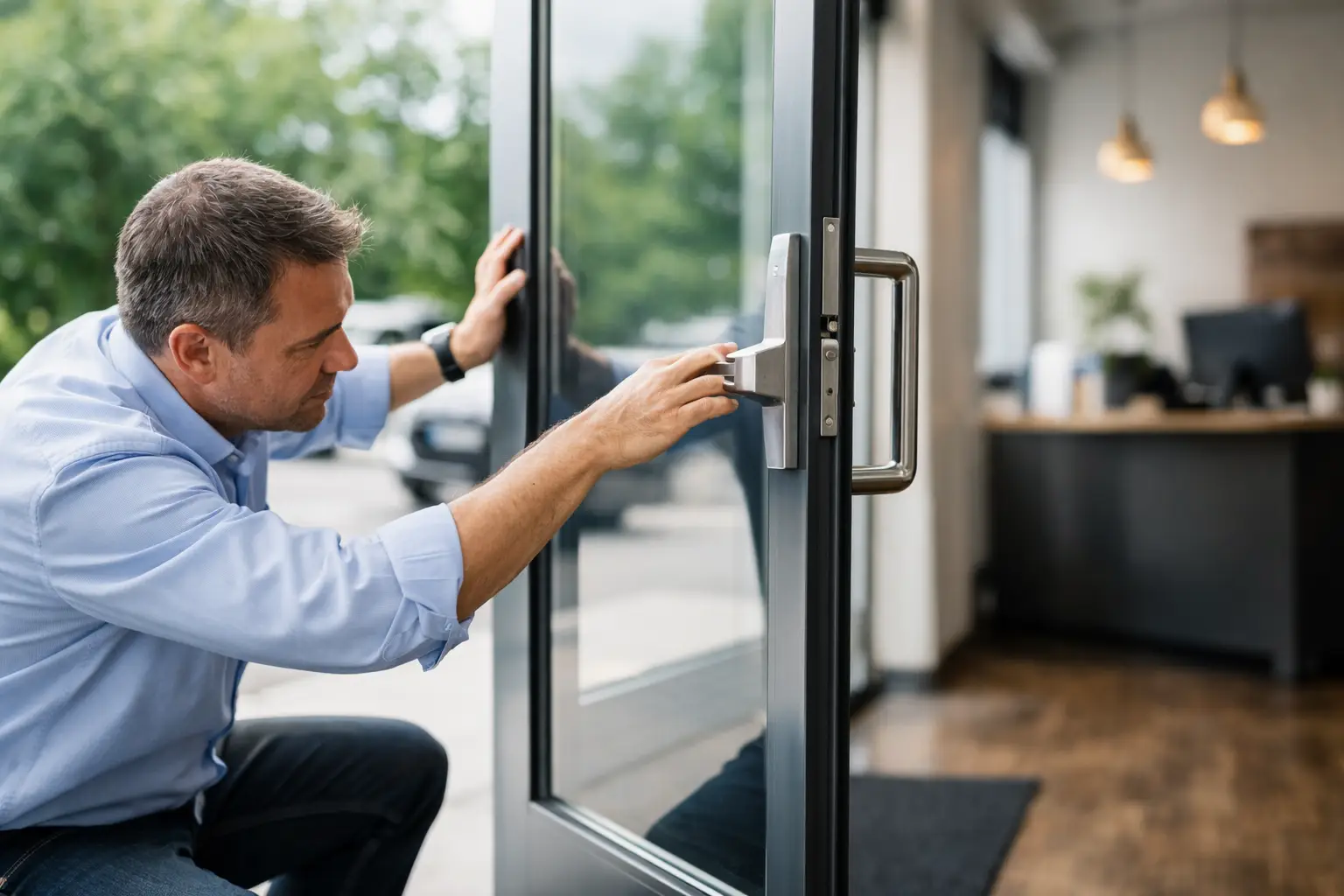 Business Door Won't Close? What to Do Next